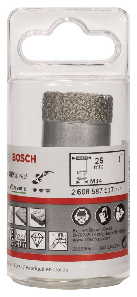 Bosch - Best Serisi, Taşlama İçin Seramik Kuru Elmas Delici 25*35 mm