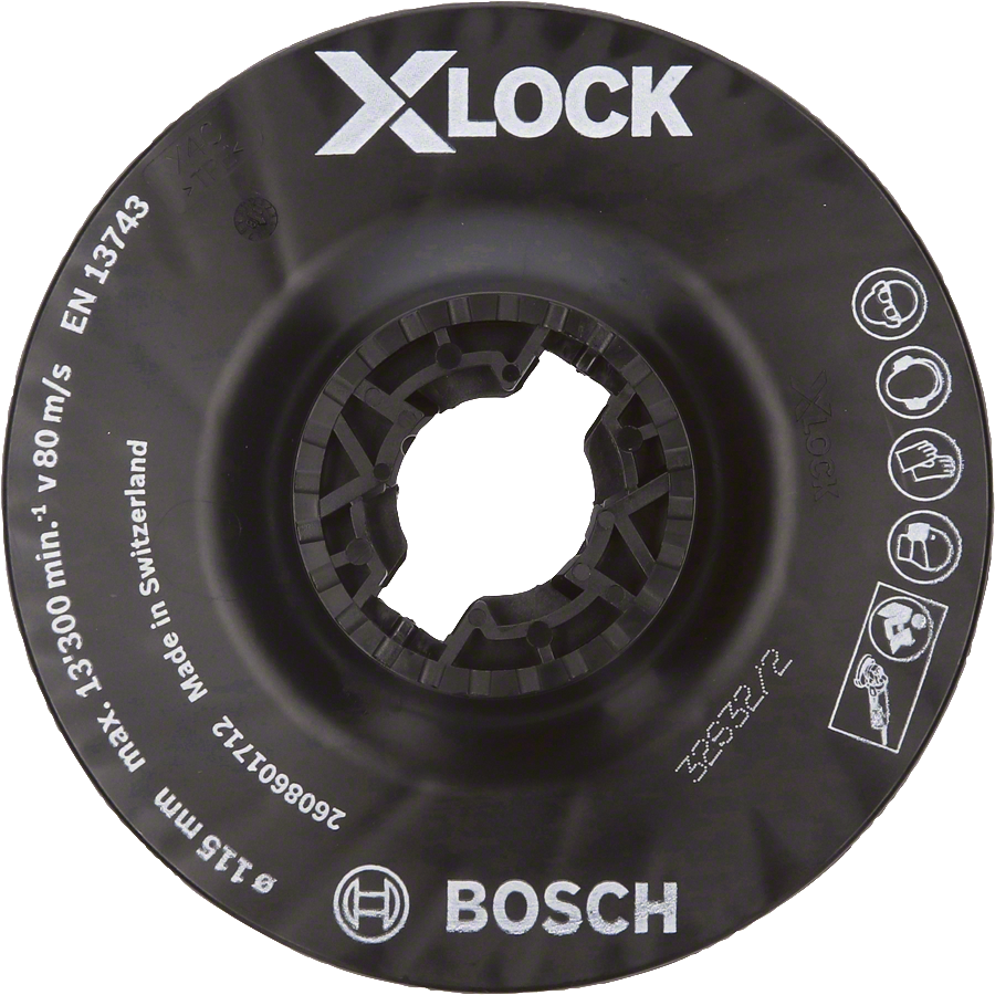 Bosch - X-LOCK - 115 mm Fiber Disk Orta Sertlikte Taban