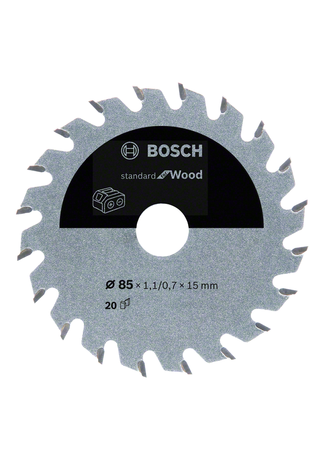 Bosch - Standard for Serisi Ahşap için Akülü Daire Testere Bıçağı 85*15 mm 20 Diş