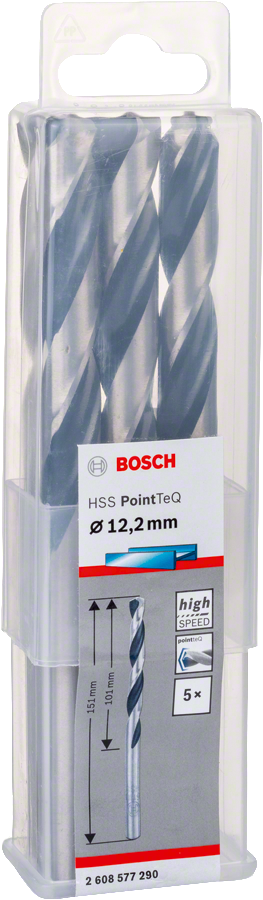 Bosch - HSS-PointeQ Metal Matkap Ucu 12,2 mm 5'li