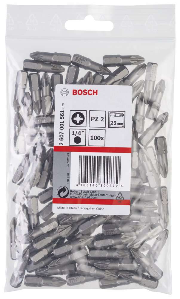 Bosch - Extra Hard Serisi Vidalama Ucu PZ 2*25 mm 100'lü