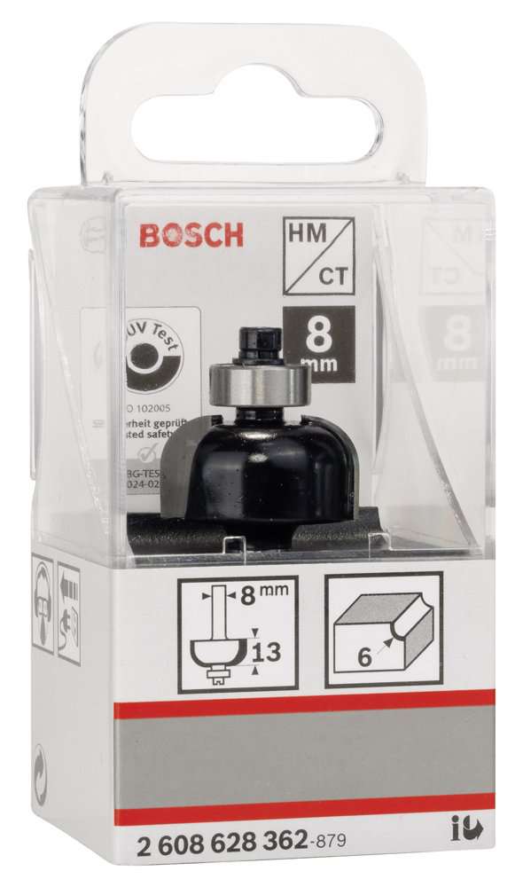 Bosch - Standard Seri Ahşap İçin Çift Kesicili Sert Metal Kordon Bıçağı 8*24,7*53*6 mm