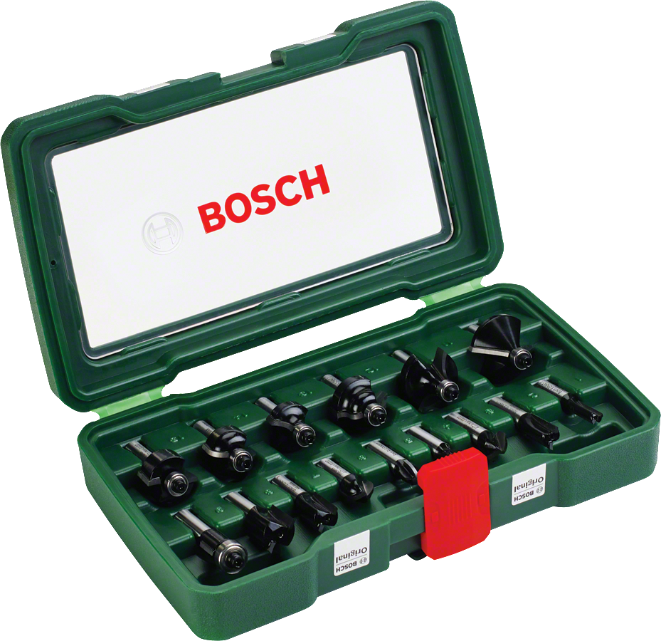 Bosch - 15 Parça Freze Seti 8 mm Şaftlı