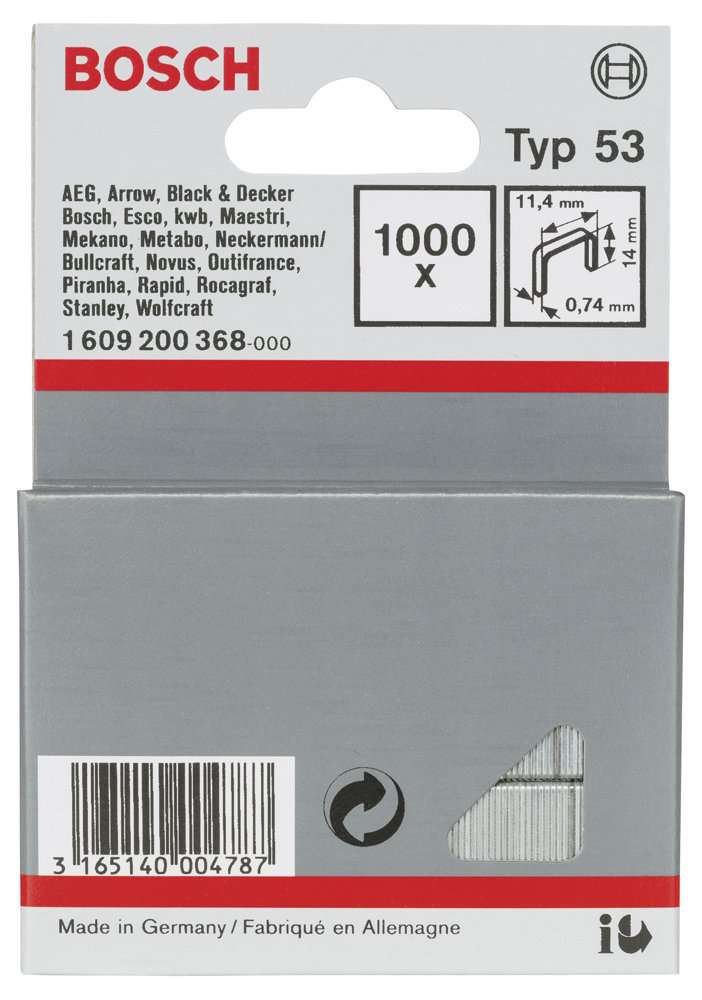 Bosch - Zımba Teli Tip 53 11,4*0,74*14 mm
