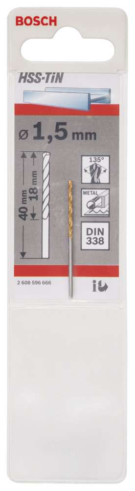 Bosch - HSS-TiN Metal Matkap Ucu 1,5*40 mm