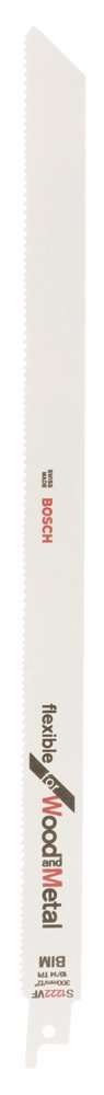 Bosch - Flexible Serisi Ahşap Ve Metal için Panter Testere Bıçağı S 1222 VF - 2'li