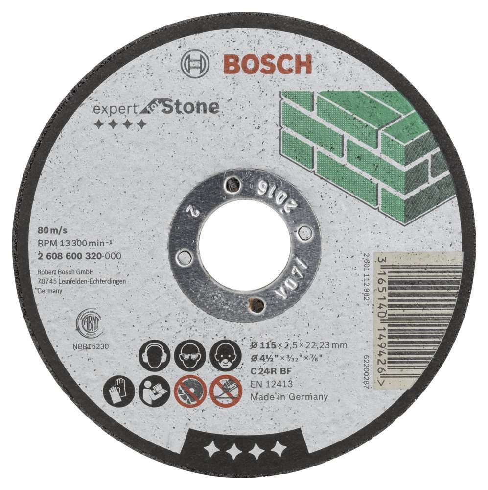 Bosch - 115*2,5 mm Expert Serisi Düz Taş Kesme Diski (Taş)