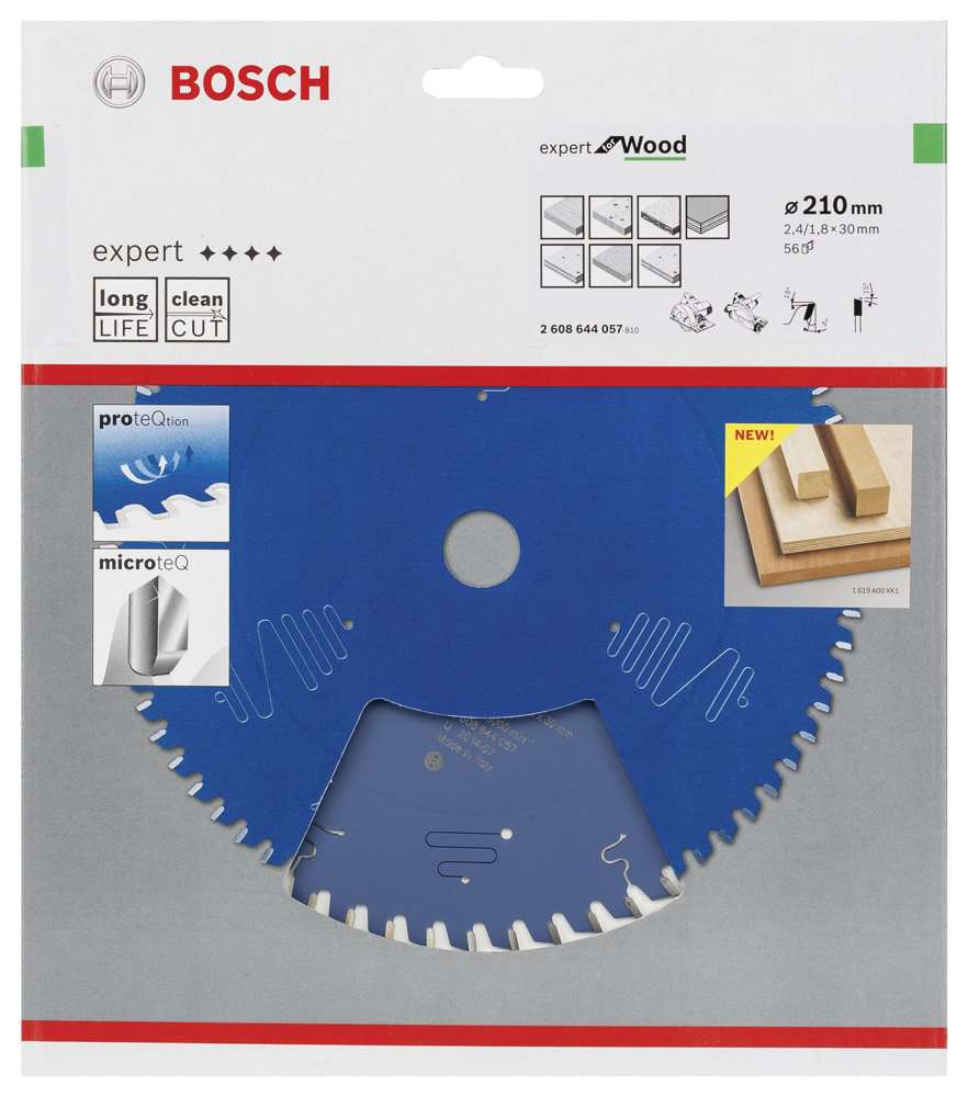 Bosch - Expert Serisi Ahşap için Daire Testere Bıçağı 210*30 mm 56 Diş