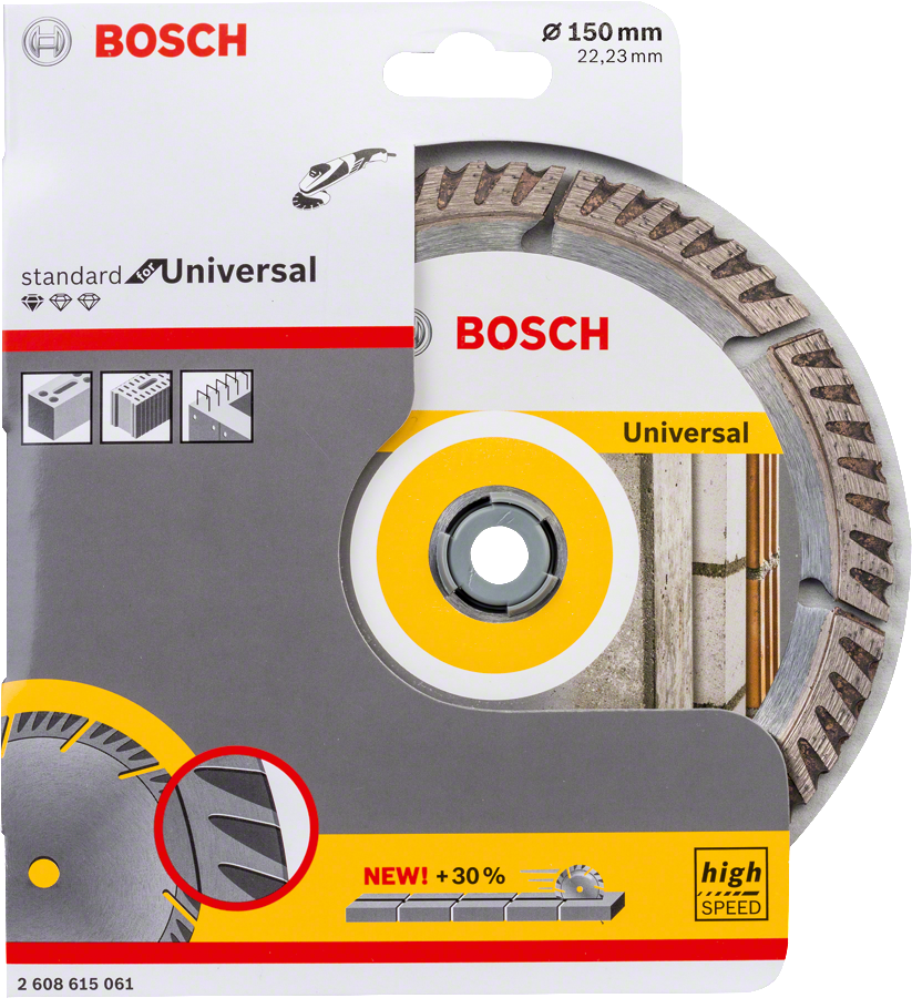 Bosch - Standard Seri Genel Yapı Malzemeleri İçin Elmas Kesme Diski 150 mm