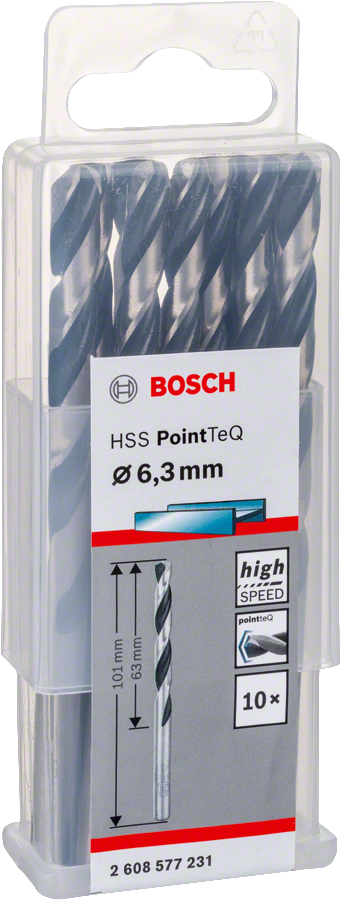 Bosch - HSS-PointeQ Metal Matkap Ucu 6,3 mm 10'lu