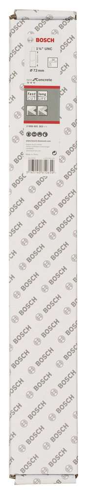 Bosch - Best Serisi Beton İçin 1 1/4'' UNC Girişli Elmas Sulu Karot Ucu 72 mm