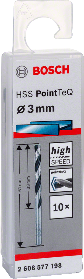 Bosch - HSS-PointeQ Metal Matkap Ucu 3,0 mm 10'lu