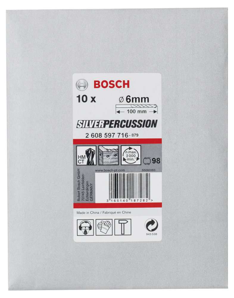 Bosch - cyl-3 Serisi, Beton Matkap Ucu 6*100 mm 10'lu Paket