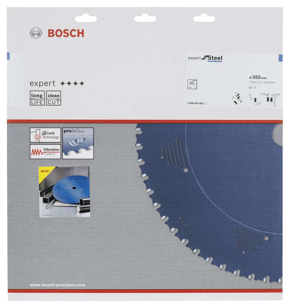 Bosch - Expert Serisi Metal için Daire Testere Bıçağı 355*25,40 mm 80 Diş
