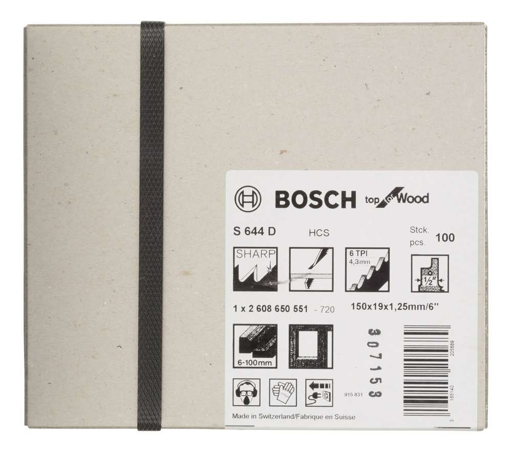 Bosch - Top Serisi Ahşap için Panter Testere Bıçağı S 644 D - 100'lü