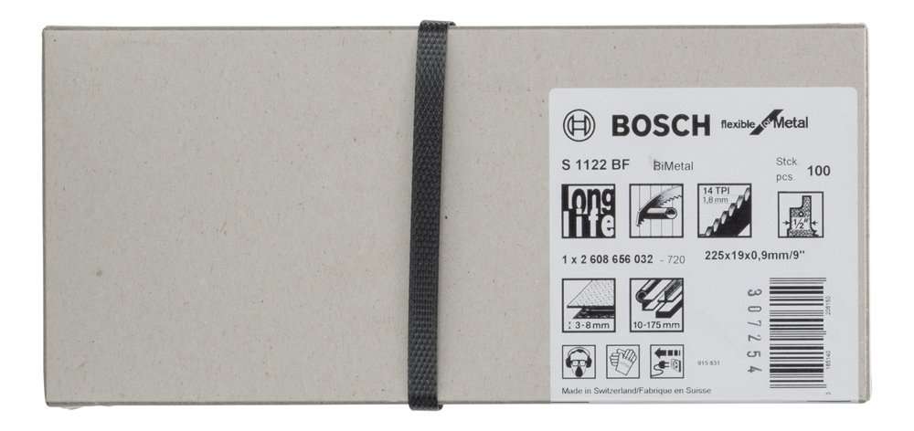 Bosch - Flexible Serisi Metal için Panter Testere Bıçağı S 1122 BF - 100'lü