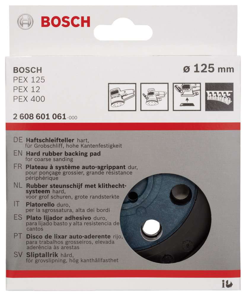 Bosch - 125 mm Zımpara Tabanı Sert (PEX)