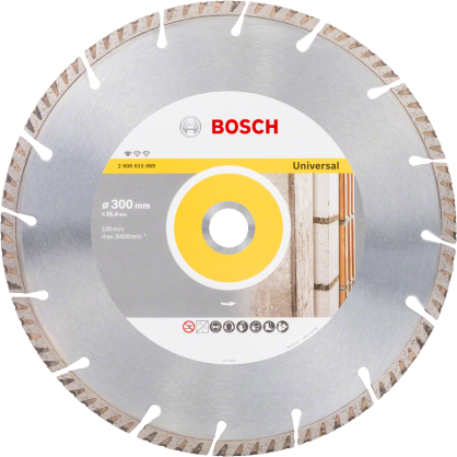 Bosch - Standard Seri Genel Yapı Malzemeleri ve Metal İçin Elmas Kesme Diski 300*25,4 mm
