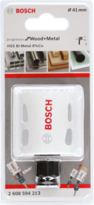 Bosch - Yeni Progressor Serisi Ahşap ve Metal için Delik Açma Testeresi (Panç) 41 mm