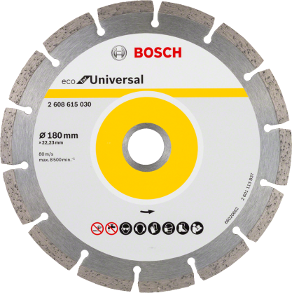 Bosch - Ekonomik Seri Genel Yapı Malzemeleri İçin Elmas Kesme Diski 180 mm