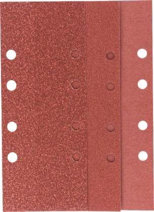 Bosch - Titreşimli Zımpara Kağıdı 10'lu Set, 93 x 230 mm 60/120/180 Kum 8 Delik
