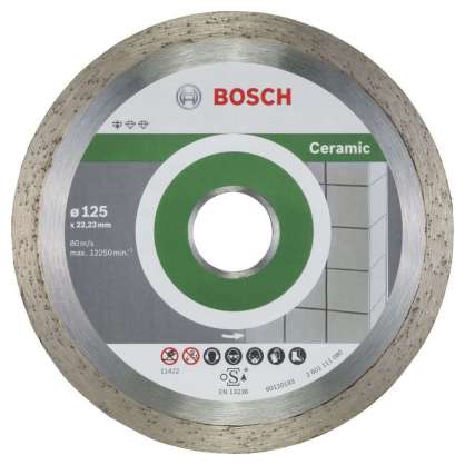 Bosch - Standard Seri Seramik İçin, 9+1 Elmas Kesme Diski Set 125mm