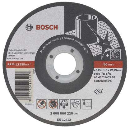 Bosch - 115*1,0 mm Best Serisi Düz Inox (Paslanmaz Çelik) Kesme Diski - Rapido Uzun Ömürlü