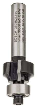 Bosch - Standard Seri Ahşap İçin Çift Oluklu, Sert Metal Bilya Yataklı Yuvarlama Frezesi 8*3*53 mm