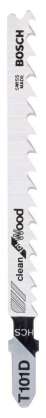 Bosch - Temiz Kesim Serisi Ahşap İçin T 101 D Dekupaj Testeresi Bıçağı - 25'Li Paket