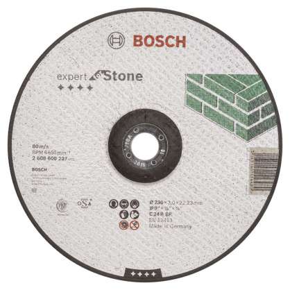 Bosch - 230*3,0 mm Expert Serisi Bombeli Taş Kesme Diski (Taş)