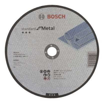 Bosch - 230*3,0 mm Standard Seri Düz Metal Kesme Diski (Taş)