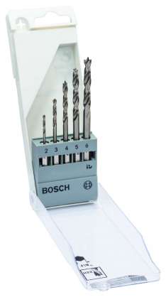 Bosch - Altıgen Şaftlı Ahşap Matkap Ucu Set 2-6 mm