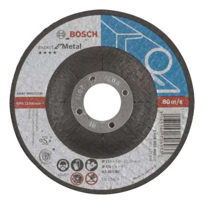 Bosch - 115*3,0 mm Expert Serisi Bombeli Metal Kesme Diski (Taş)