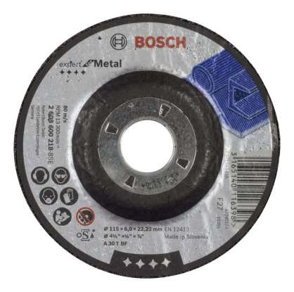 Bosch - 115*6,0 mm Expert Serisi Bombeli Metal Taşlama Diski (Taş)