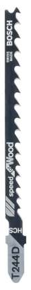 Bosch - Hızlı Kesim Serisi Ahşap İçin T 244 D Dekupaj Testeresi Bıçağı - 100'Lü Paket