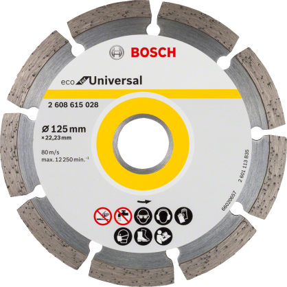 Bosch - Ekonomik Seri Genel Yapı Malzemeleri İçin Elmas Kesme Diski 125 mm