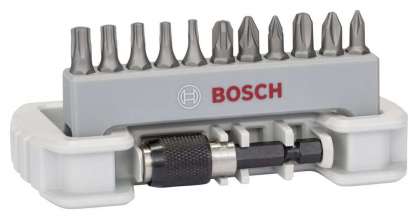 Bosch - 11 Parça ExtraHard Vidalama Ucu Seti + Hızlı Değiştirmeli Tutucu