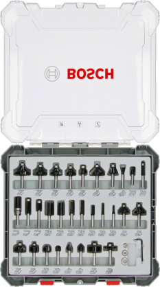 Bosch - Profesyonel 30 Parça Karışık Freze Ucu Seti 8 mm Şaftlı