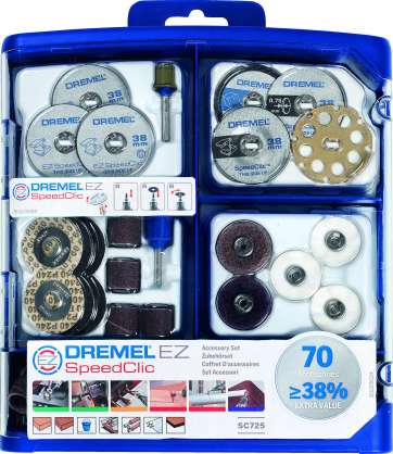 DREMEL® SpeedClic çok amaçlı aksesuar seti (SC725)