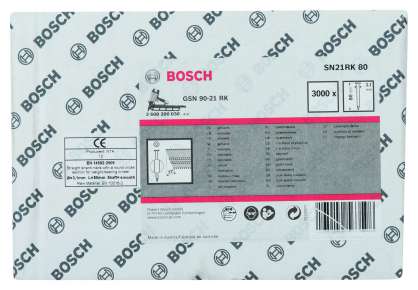 Bosch - GSN 90-21DK Çivi  80mm 3000li Düz Parlak