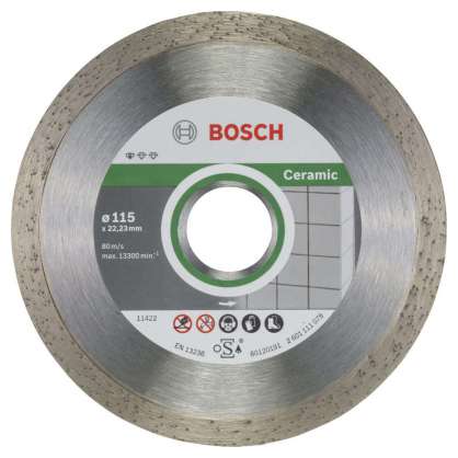 Bosch - Standard Seri Seramik İçin, 9+1 Elmas Kesme Diski Set 115 mm