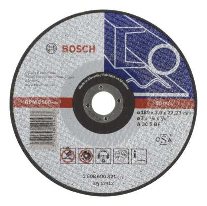 Bosch - 180*3,0 mm Expert Serisi Düz Metal Kesme Diski (Taş)