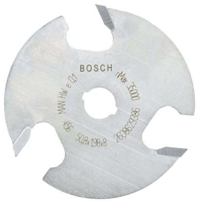 Bosch - Expert Serisi Ahşap İçin Üç Bıçaklı, Sert Metal Diskli Kanal Freze 8*50,8*2 mm