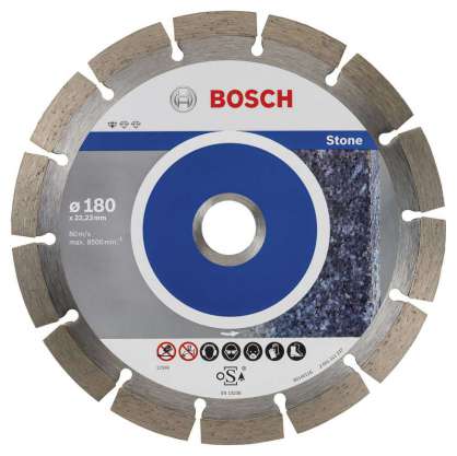 Bosch - Standard Seri Taş İçin, 9+1 Elmas Kesme Diski Set 180 mm