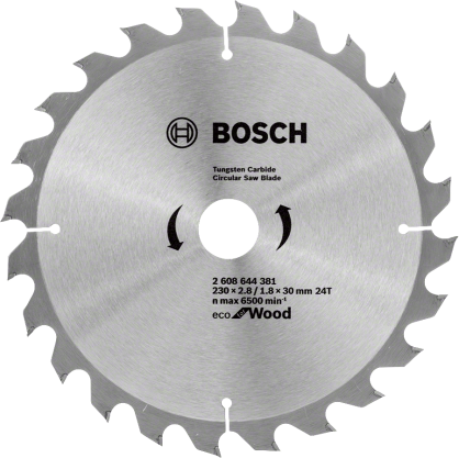 Bosch - Optiline Eco Serisi Ahşap için Daire Testere Bıçağı 230*30 24 Diş
