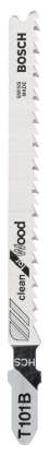 Bosch - Temiz Kesim Serisi Ahşap İçin T 101 B Dekupaj Testeresi Bıçağı - 5'Li Paket